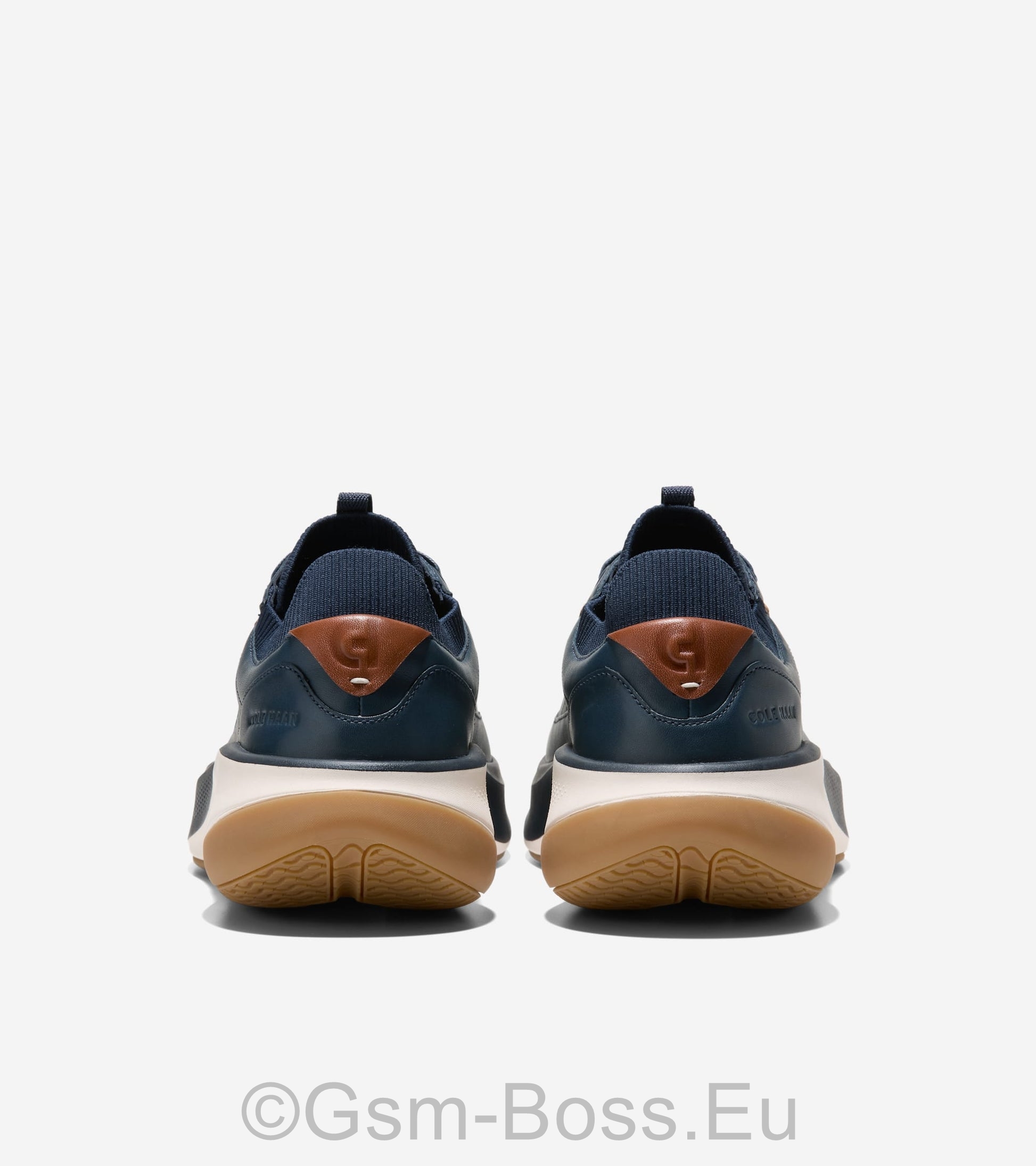 Men Shoes Grand Pro All Day Leather Running - Navy Blazer British Tan ivory - Image 7