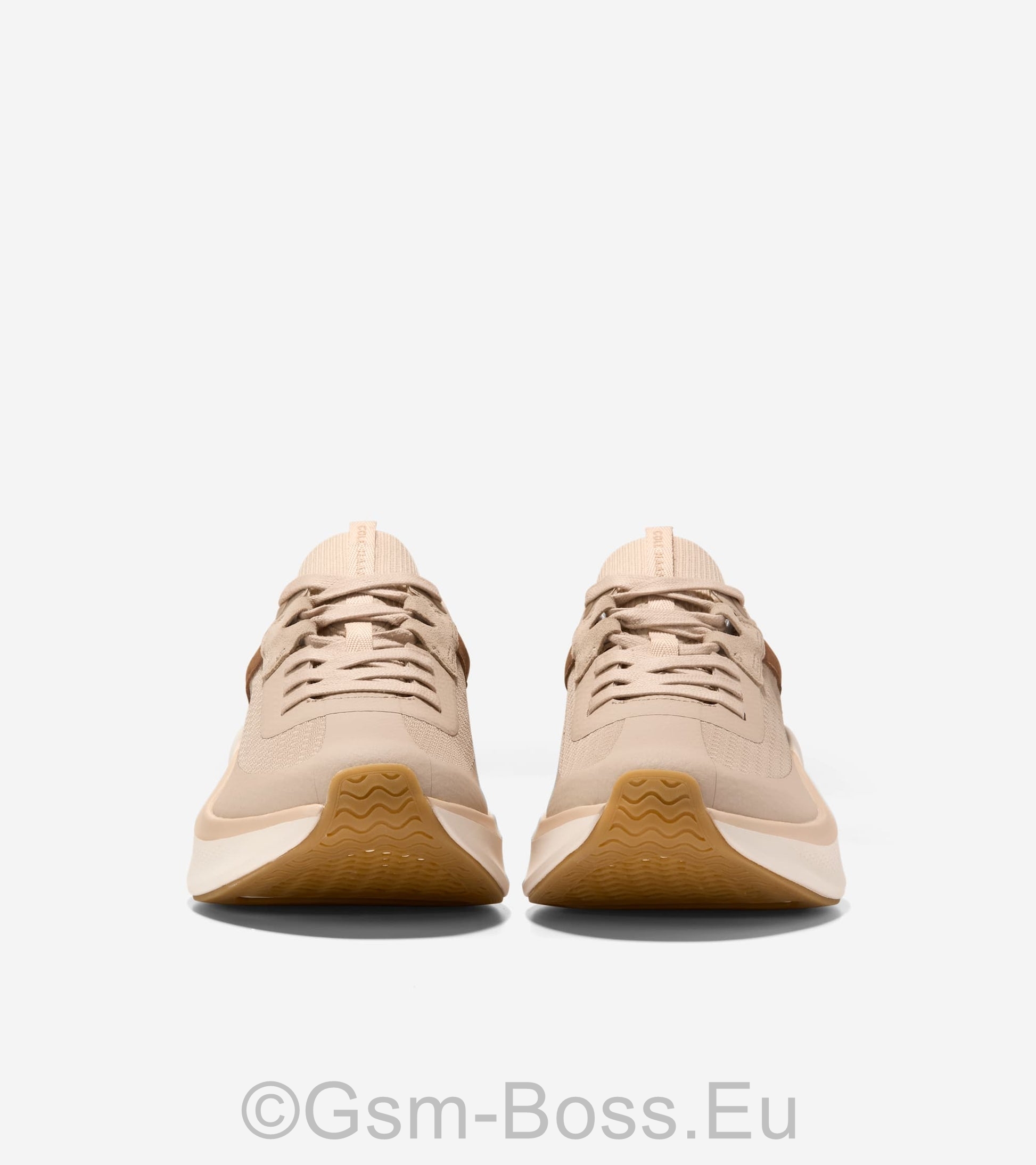 Men Shoes Grand Pro All Day Leather Running - Oat Dark Blue ivory - Image 5