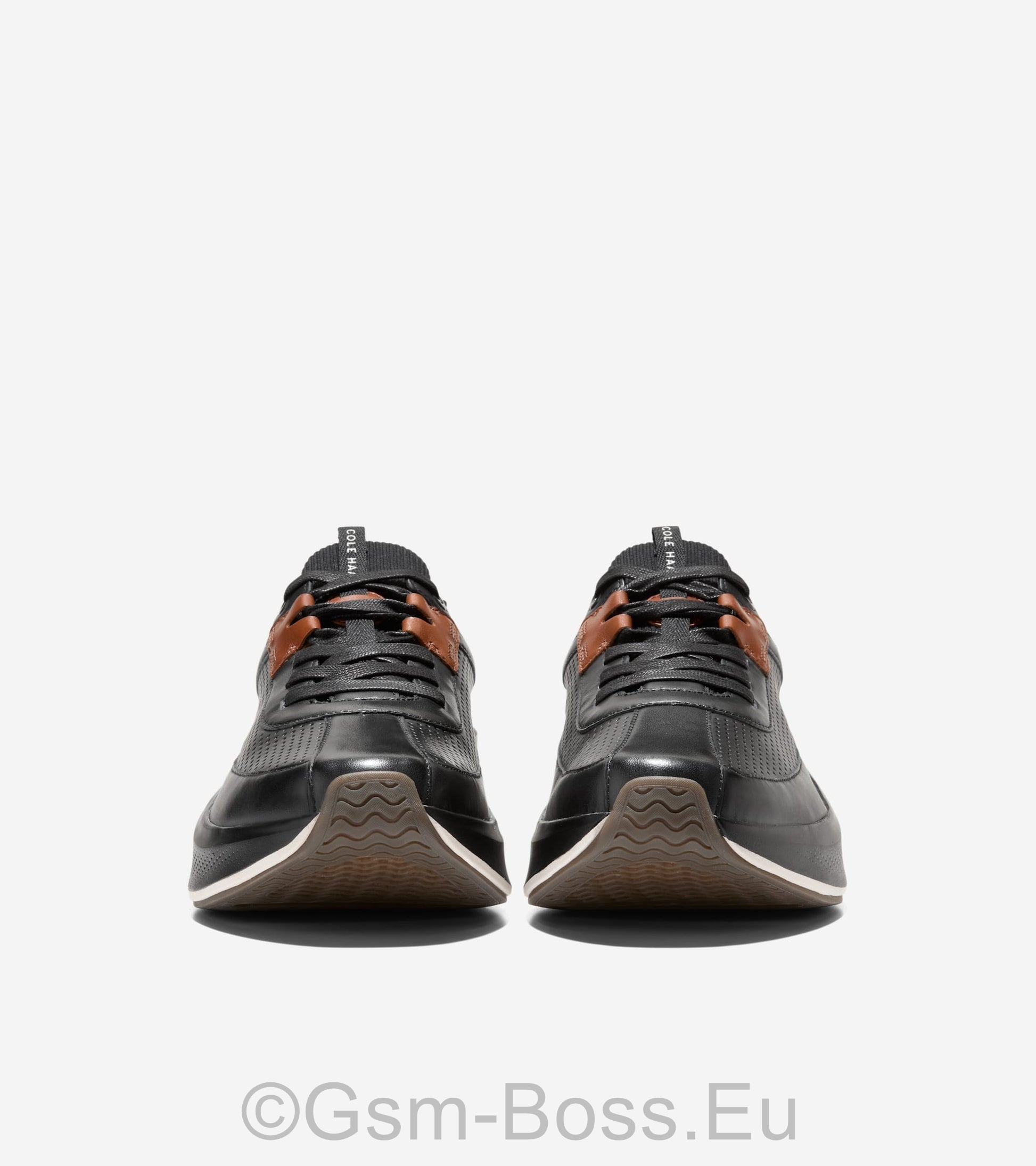 Men Shoes Grand Pro All Day Leather Running – Black British Tan ivor - Image 3