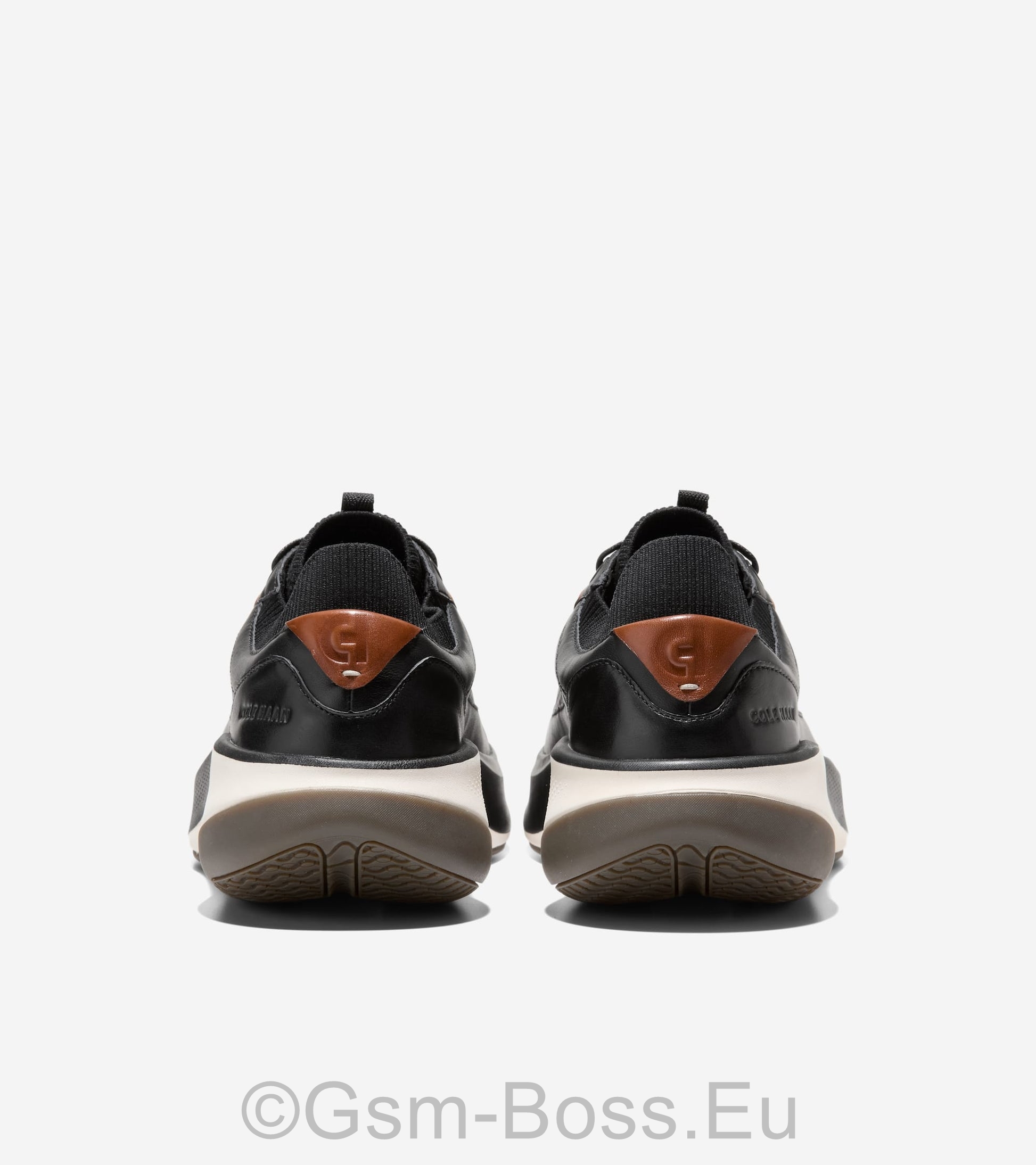 Men Shoes Grand Pro All Day Leather Running – Black British Tan ivor - Image 4